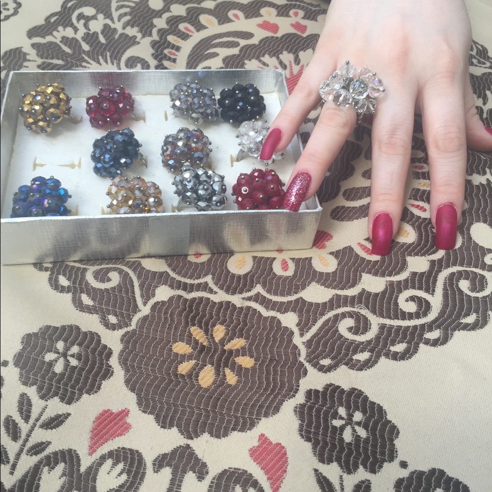 Crystal rings